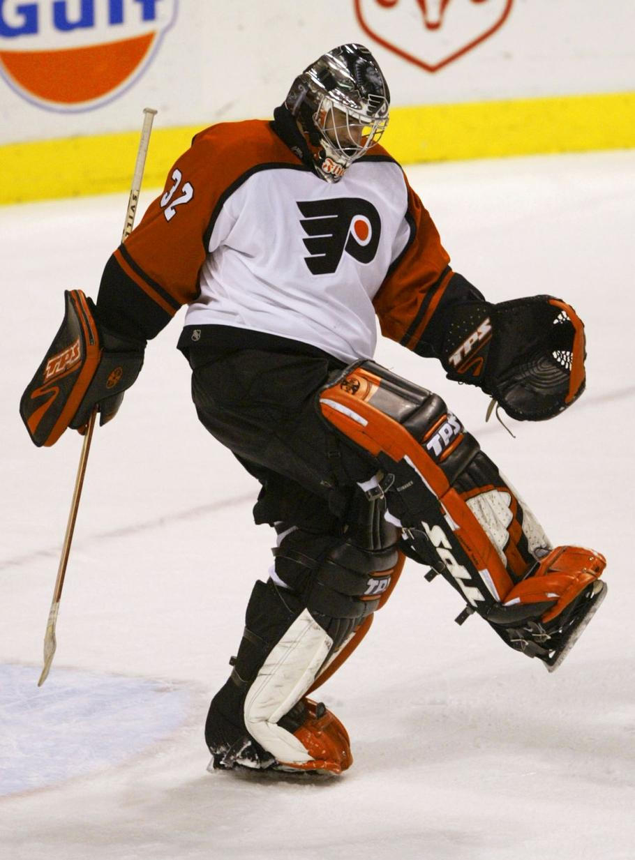 Roman Čechmánek v dresu Philadelphie