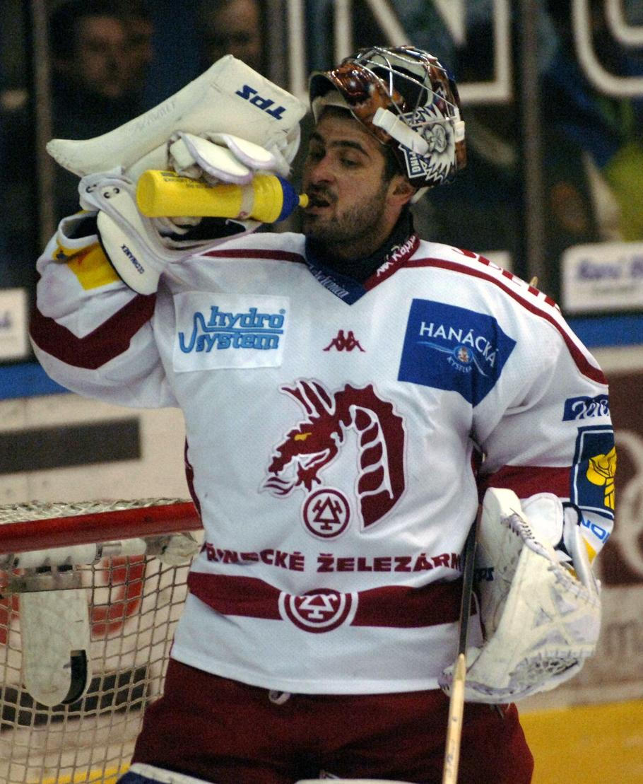 Roman Čechmánek v dresu Třince