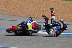 Pád Filipa Salače v GP Thajska třídy Moto2
