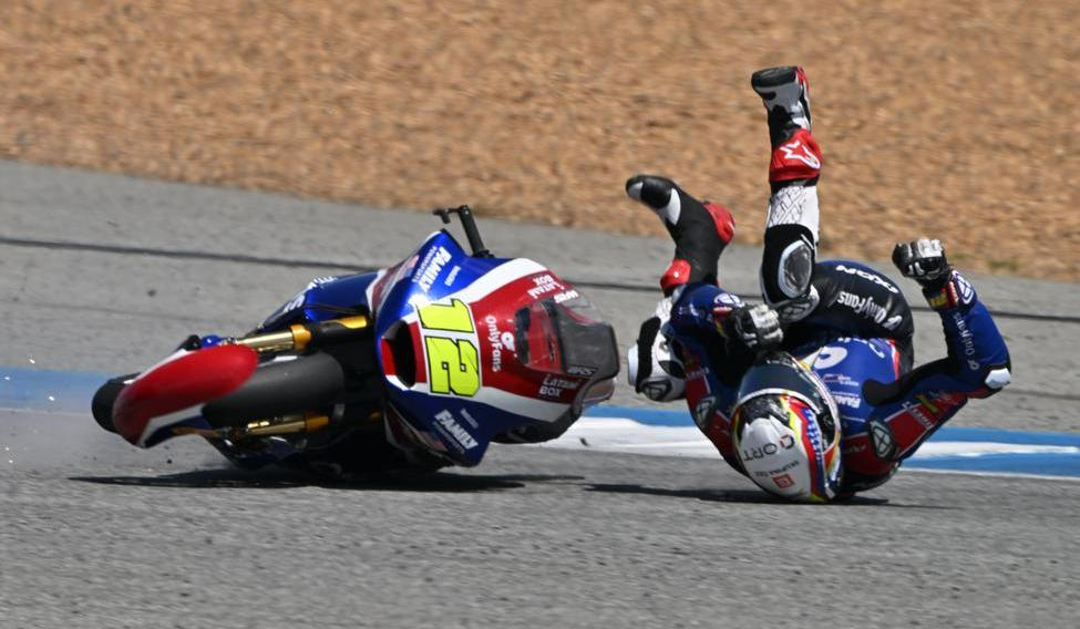 Pád Filipa Salače v GP Thajska třídy Moto2