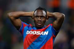 Zklamaný plzeňský fotbalista Prince Adu