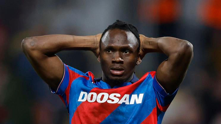 Zklamaný plzeňský fotbalista Prince Adu