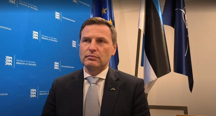 Estonský ministr obrany Hanno Pevkur při rozhovoru pro Aktuálně.cz, Tallinn, 25. února 2026.