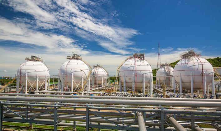 Ilustrační foto - zásobník plynu, plyn, zásoby, energie, plynové potrubí, plynovod, energie, zdražování, dodávky, krize