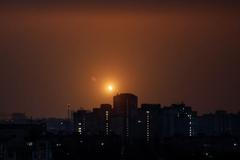 Russian missile and drone strike in Kyiv
