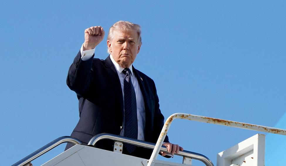 FILE PHOTO: U.S. President Donald Trump departs Florida