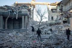 Aftermath of an Israel-U.S. strike on a police station in Tehran