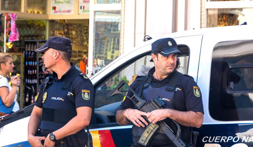 Malaga,,Spain,-,September,17,,2017,-,Police,On,The