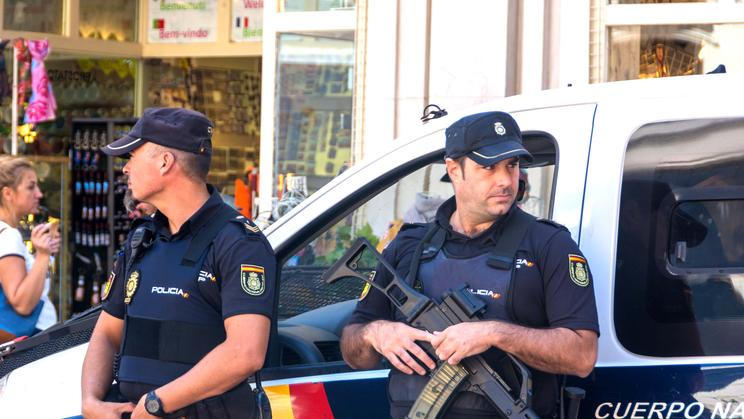 Malaga,,Spain,-,September,17,,2017,-,Police,On,The