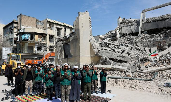 Aftermath of a strike on a police station, amid the U.S.-Israeli conflict with Iran, in Tehran