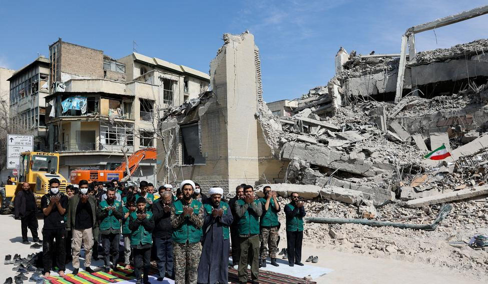 Aftermath of a strike on a police station, amid the U.S.-Israeli conflict with Iran, in Tehran