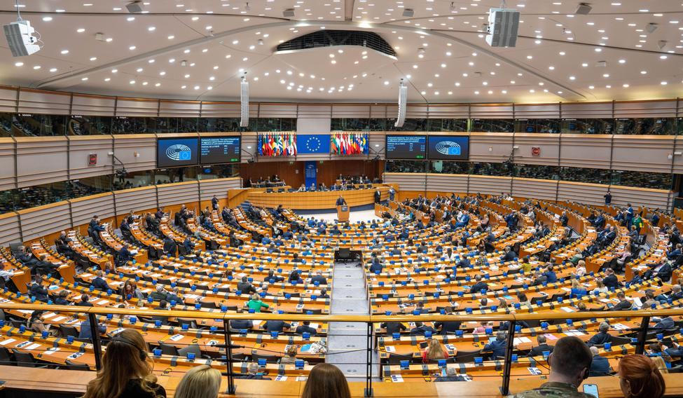 Evropský parlament, Brusel.