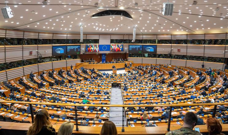 Evropský parlament, Brusel.