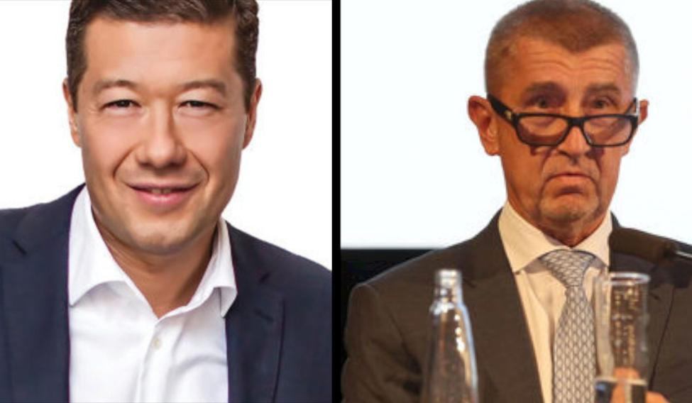 Andrej Babiš a Tomio Okamura