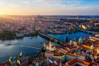 Aerial,Prague,Panoramic,Drone,View,Of,The,City,Of,Prague