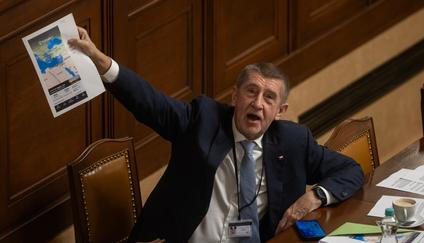 Andrej Babiš na čtvrteční schůzi Poslanecké sněmovny