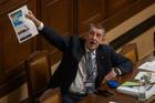 Andrej Babiš na čtvrteční schůzi Poslanecké sněmovny