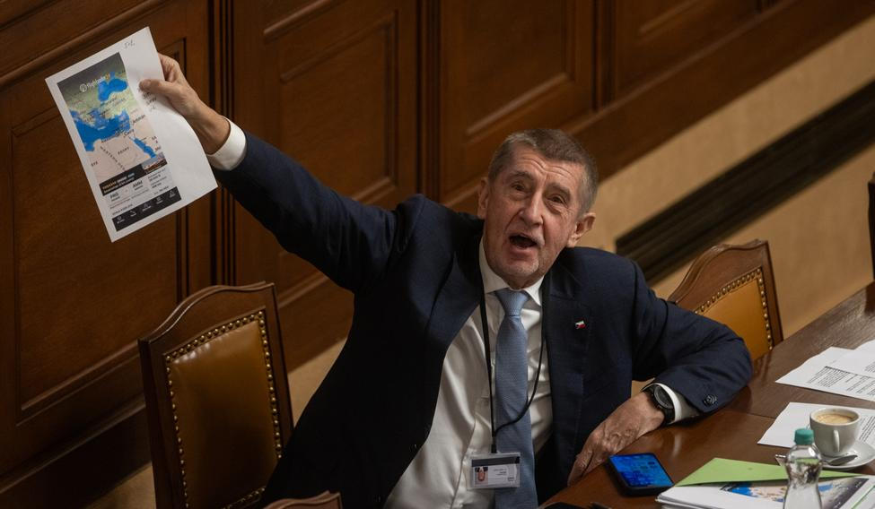 Andrej Babiš na čtvrteční schůzi Poslanecké sněmovny