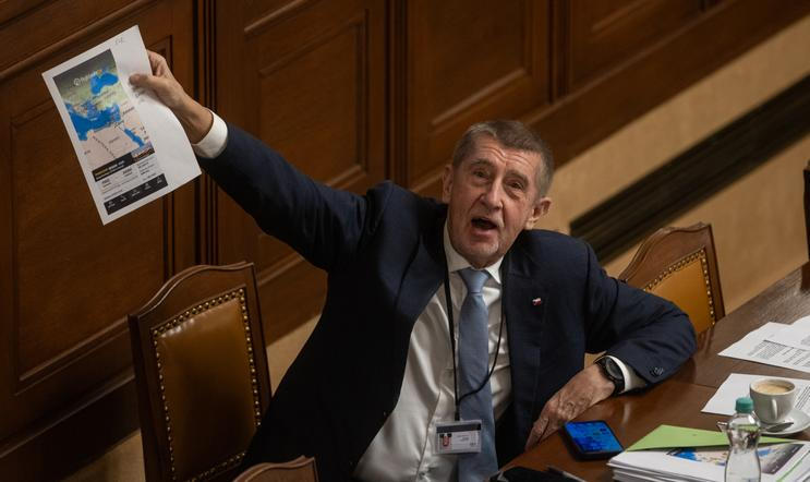 Andrej Babiš na čtvrteční schůzi Poslanecké sněmovny