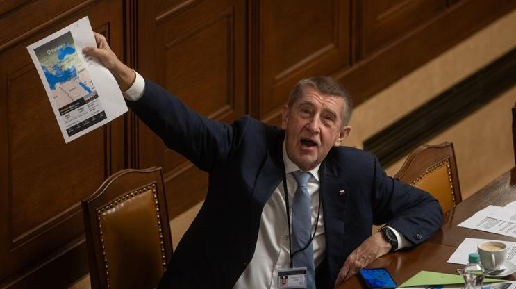 Andrej Babiš na čtvrteční schůzi Poslanecké sněmovny