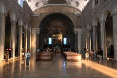 Rome, Italy - November 3, 2024: San Pietro in Vincoli (Saint Peter in Chains) is a Roman Catholic titular church and minor basilica in Rome.