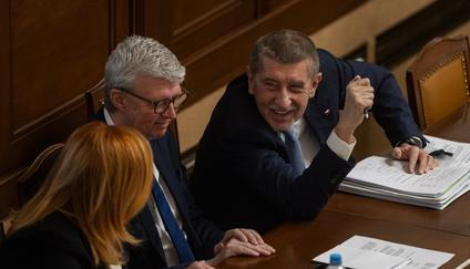 Andrej Babiš na čtvrteční schůzi Poslanecké sněmovny, jejímž bodem bylo i jeho (ne)vydání v kauze Čapí hnízdo