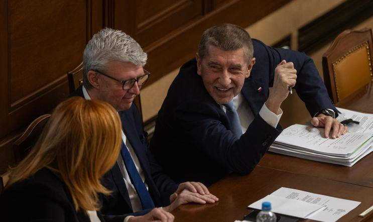 Andrej Babiš na čtvrteční schůzi Poslanecké sněmovny, jejímž bodem bylo i jeho (ne)vydání v kauze Čapí hnízdo