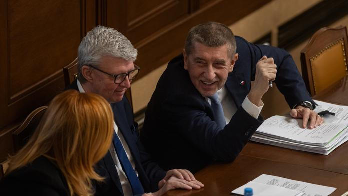 Andrej Babiš na čtvrteční schůzi Poslanecké sněmovny, jejímž bodem bylo i jeho (ne)vydání v kauze Čapí hnízdo