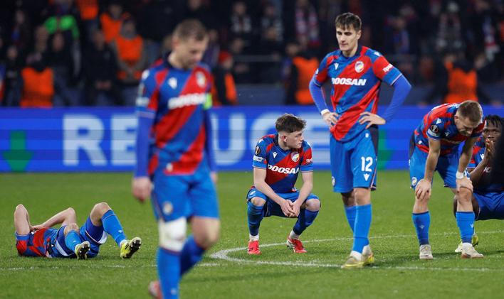 Zklamaní plzeňští fotbalisté