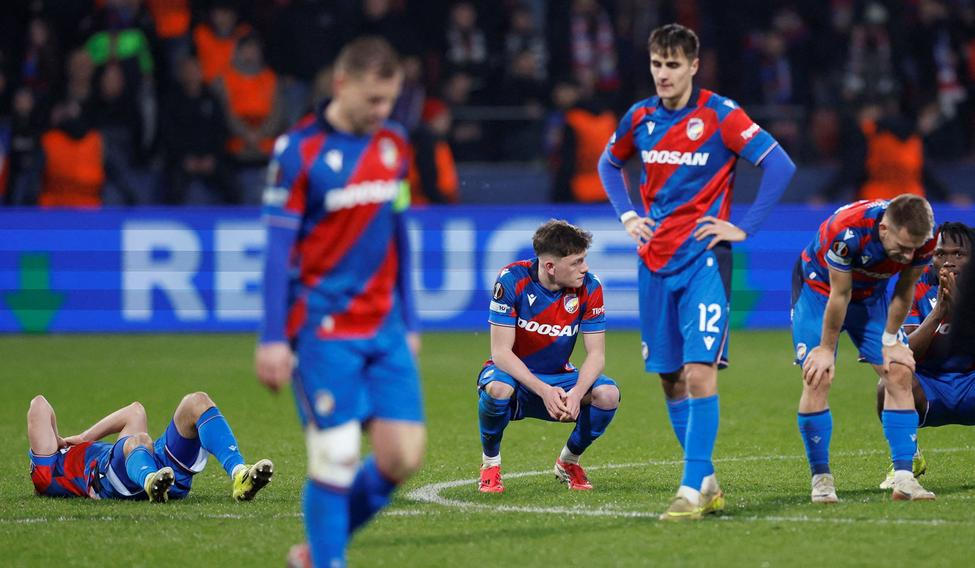 Zklamaní plzeňští fotbalisté