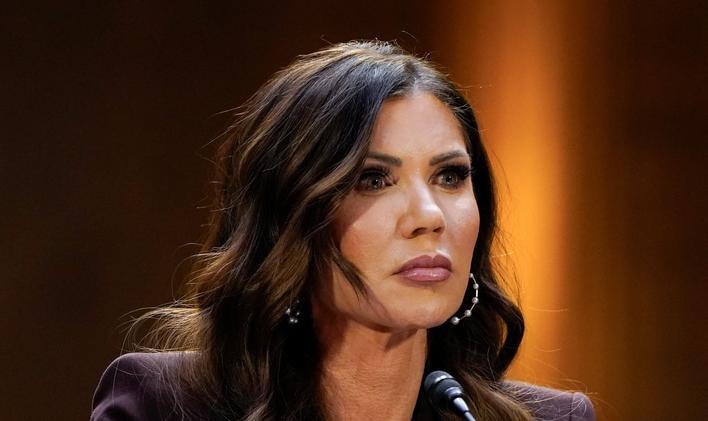 U.S. Homeland Security Secretary Kristi Noem testifies before a Senate Judiciary Committee, on Capitol Hill in Washington