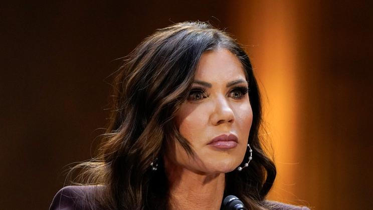 U.S. Homeland Security Secretary Kristi Noem testifies before a Senate Judiciary Committee, on Capitol Hill in Washington