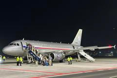 Repatriační let s českými občany.