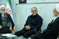 Iranian President Pezeshkian, Mohseni-Eje'i, and Arafi attend the meeting of the interim leadership council of Iran in an unknown location in Iran