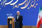 Iranian President Masoud Pezeshkian speaks during a meeting in Tehran