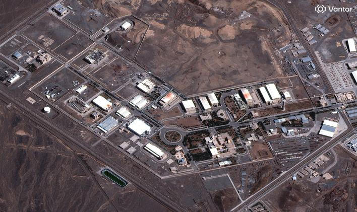 A satellite image shows the Natanz fuel enrichment complex amid the U.S.-Israeli conflict with Iran