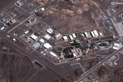 A satellite image shows the Natanz fuel enrichment complex amid the U.S.-Israeli conflict with Iran
