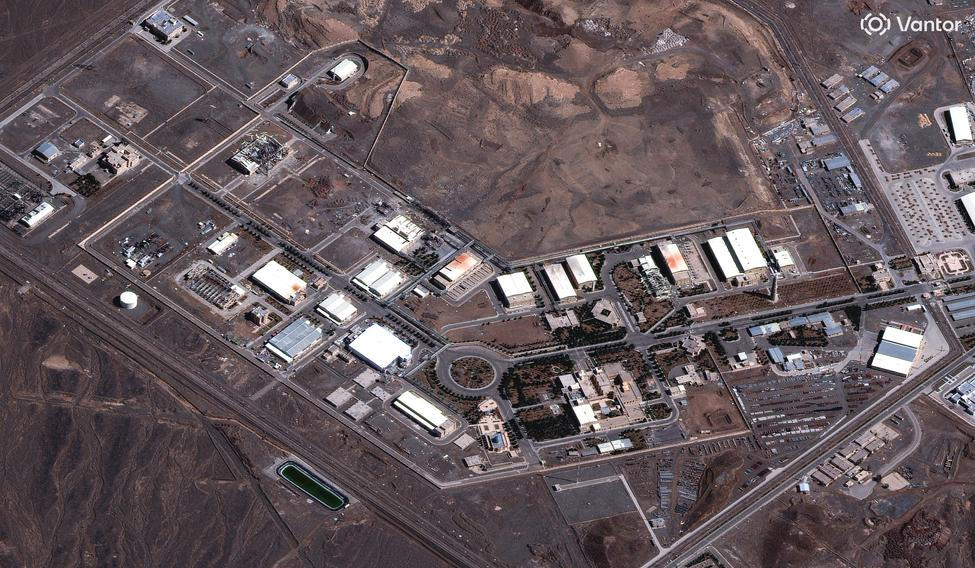 A satellite image shows the Natanz fuel enrichment complex amid the U.S.-Israeli conflict with Iran