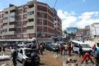 Aftermath of heavy rainfall at Grogan area, in Nairobi
