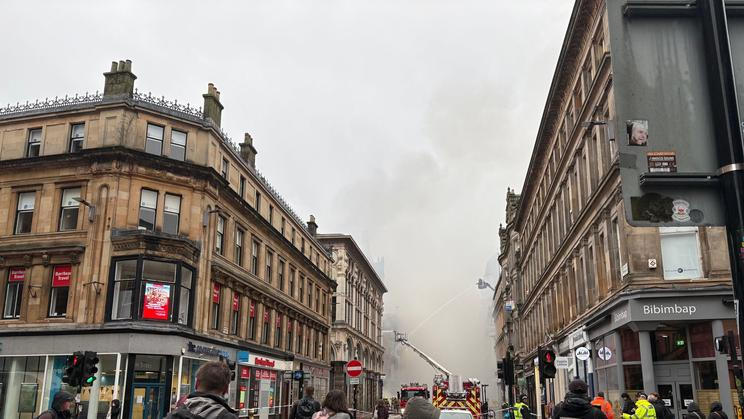 Britain Glasgow Fire