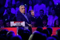 Maďarský premiér Viktor Orbán. Foto z předvolební kampaně, 7. března 2026.