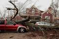 Následky tornáda v americkém městě Union City ve státě Michigan