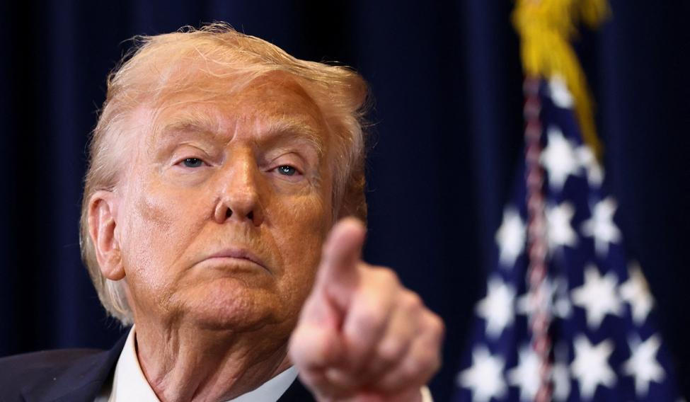 U.S. President Donald Trump holds a press conference at Trump National Doral Miami in Miami
