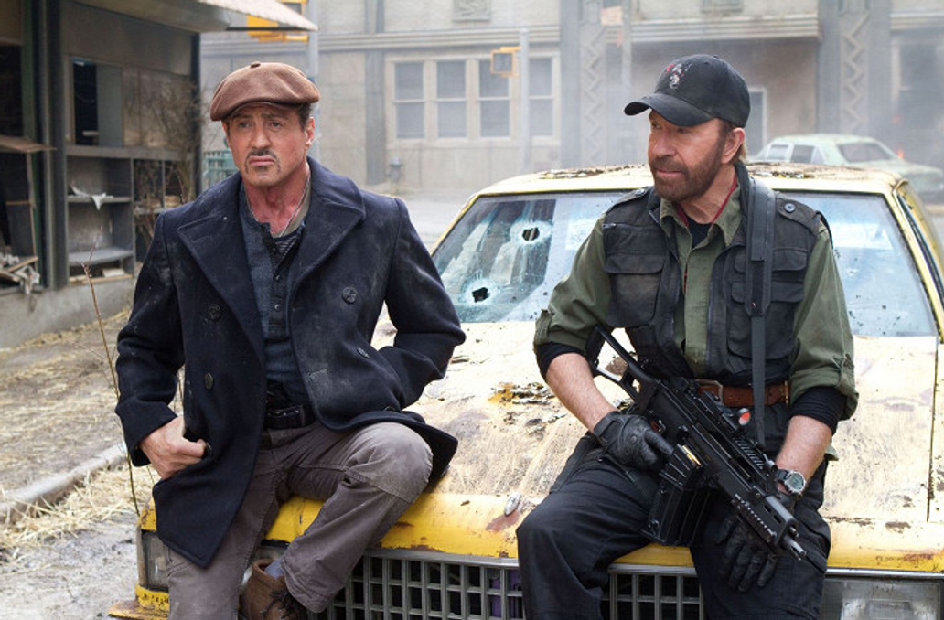 Sylvester Stallone, Chuck Norris