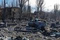 Aftermath of recent shelling in Donetsk