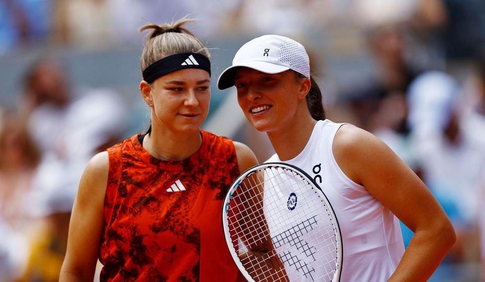 Karolína Muchová a Iga Šwiatková