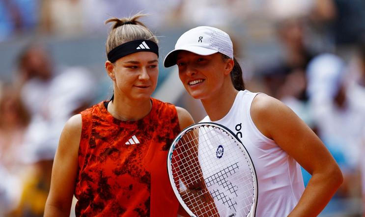 Karolína Muchová a Iga Šwiatková