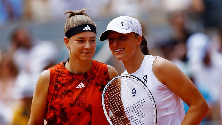 Karolína Muchová a Iga Šwiateková