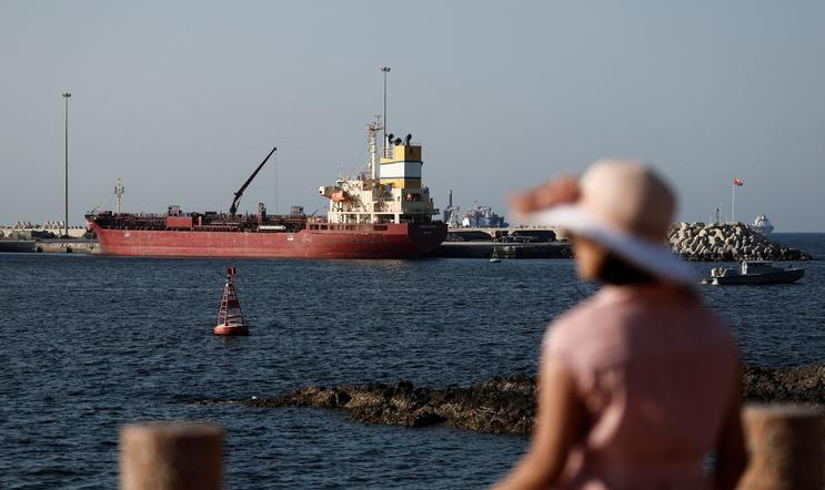 Luojiashan tanker sits anchored in Muscat, as Iran vows to close the Strait of Hormuz, in Muscat