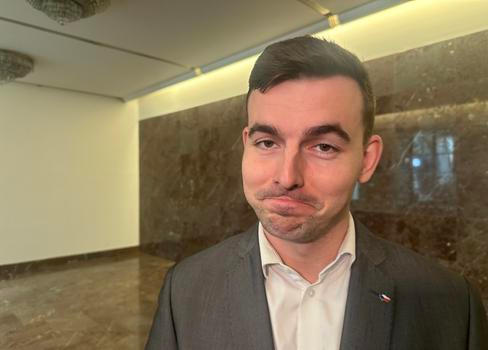 Zklamaný předseda Svobodných Libor Vondráček ve chvíli, kdy mluvil s Aktuálně.cz o konci své nejbližší kolegyně Markéty Šichtařové. 